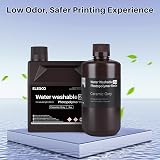 ELEGOO Upgraded Water Washable 3D Printer Resin 2.0 Grey 2KG 405nm UV Curing view 6