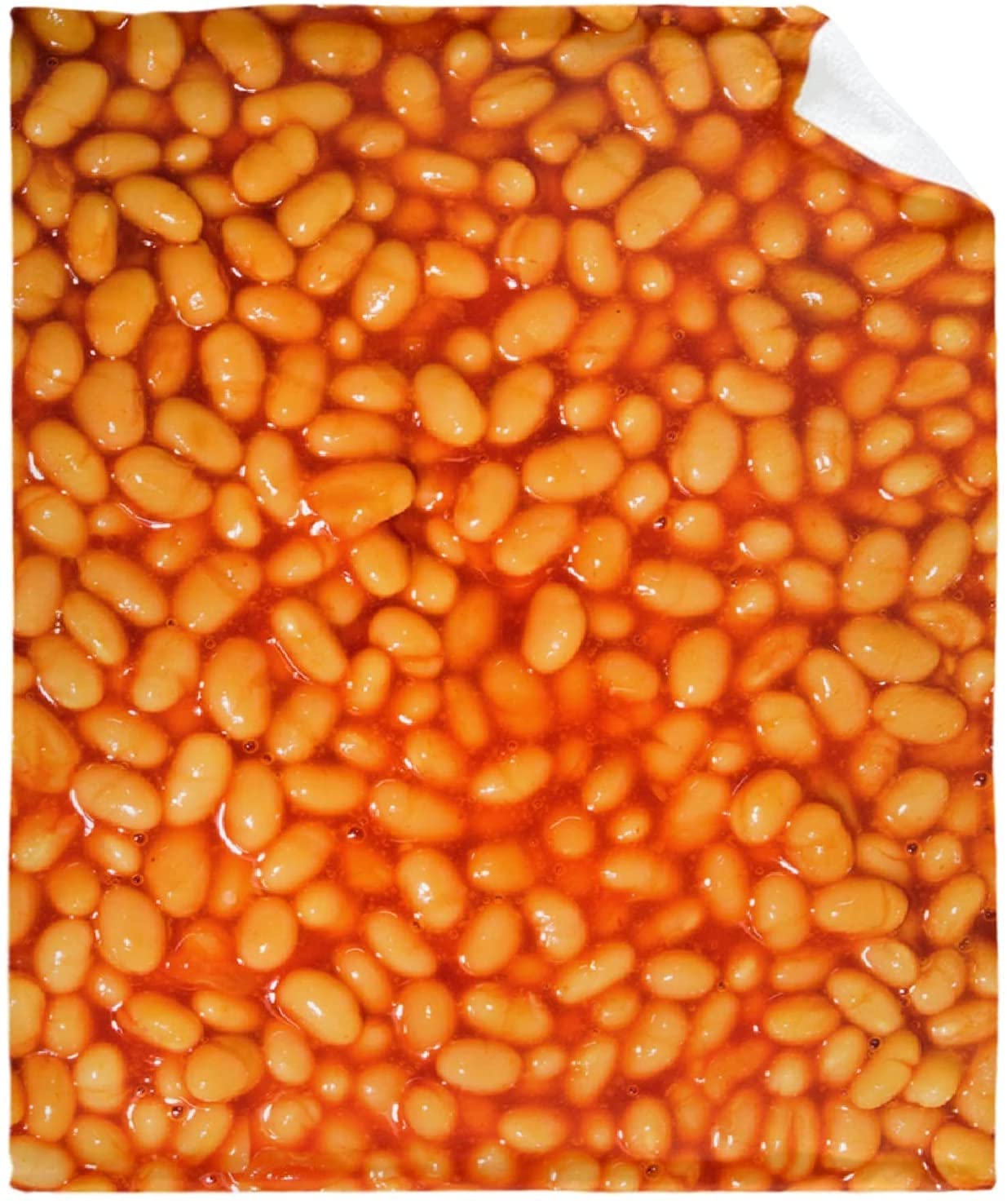 zoke Baked Beans Flannel Blanket Super Soft and Warm for Household,Bed Blankets Cozy, Shaggy, Lightweight for Couch Bed Sofa 50x40 inch for Kids