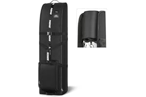 findway Golf Travel Bag for Airlines 900D Heavy Duty Oxford Golf Travel Case with Wheels, Golf Travel Cover with Club Protector Liner for Men Women