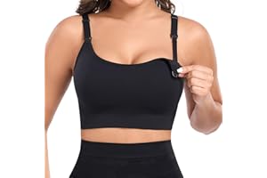 Angelhood Women's Wirefree Minimizer Nursing Sports Bra - Full Coverage Unpadded Large Bust Light Support