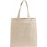 TBF Set of 25 (twenty five) Natural Cotton Canvas Tote Bags! Blank Art Craft Supply Book Print Bulk Lot Blank goods