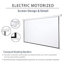 Kayle 120" Motorized Projector Screen Electric