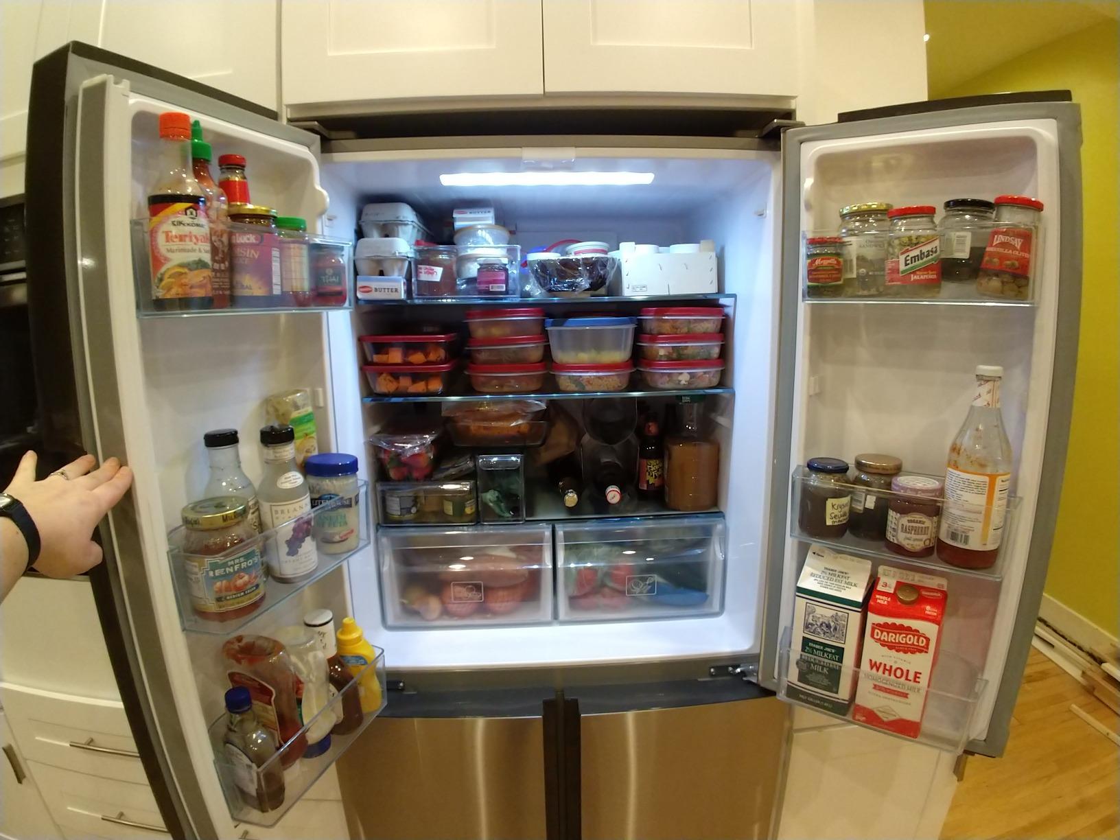 95/mo Finance Haier 16.0 Cu. Ft. 4 Door Bottom Freezer Refrigerator