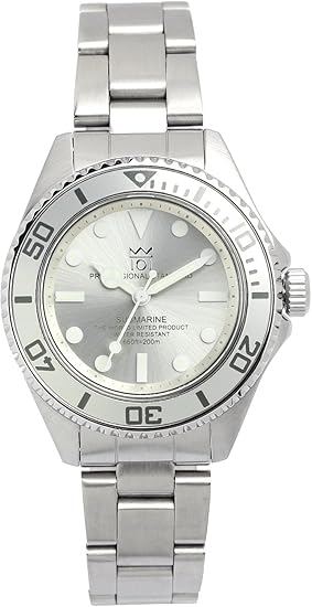 Amazon Hyakuichi 101 レディース ダイバーズウォッチ 0m防水 逆回転防止ベゼル 腕時計 シルバー レディース腕時計 腕時計 通販