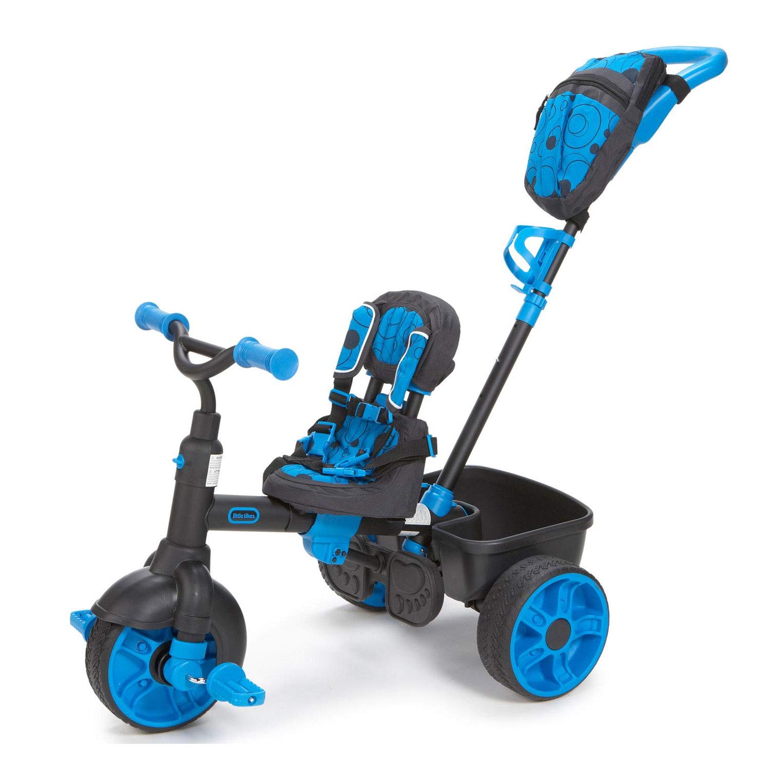 Little Tikes 4-in-1 Ride On, Neon Blue, Deluxe Edition