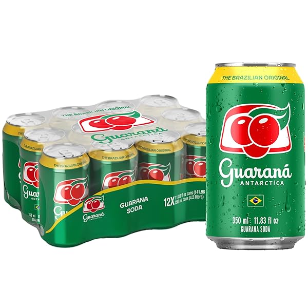 GUARANA ANTARCTICA, THE BRAZILIAN ORIGINAL GUARANA SODA, REGULAR,...