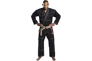 Ronin Brand Plain BJJ Gi - Unisex Brazilian Jiu-Jitsu Gi - - 100% Finest Pre Shrunk Cotton 420 GSM Pearl Weave Material