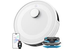 Lefant Robot Vacuum and Mop, LiDAR Navigation, 6000Pa Strong Suction, 140 Mins Runtime, Smart Obstacle Avoidance, 3-Floor Map