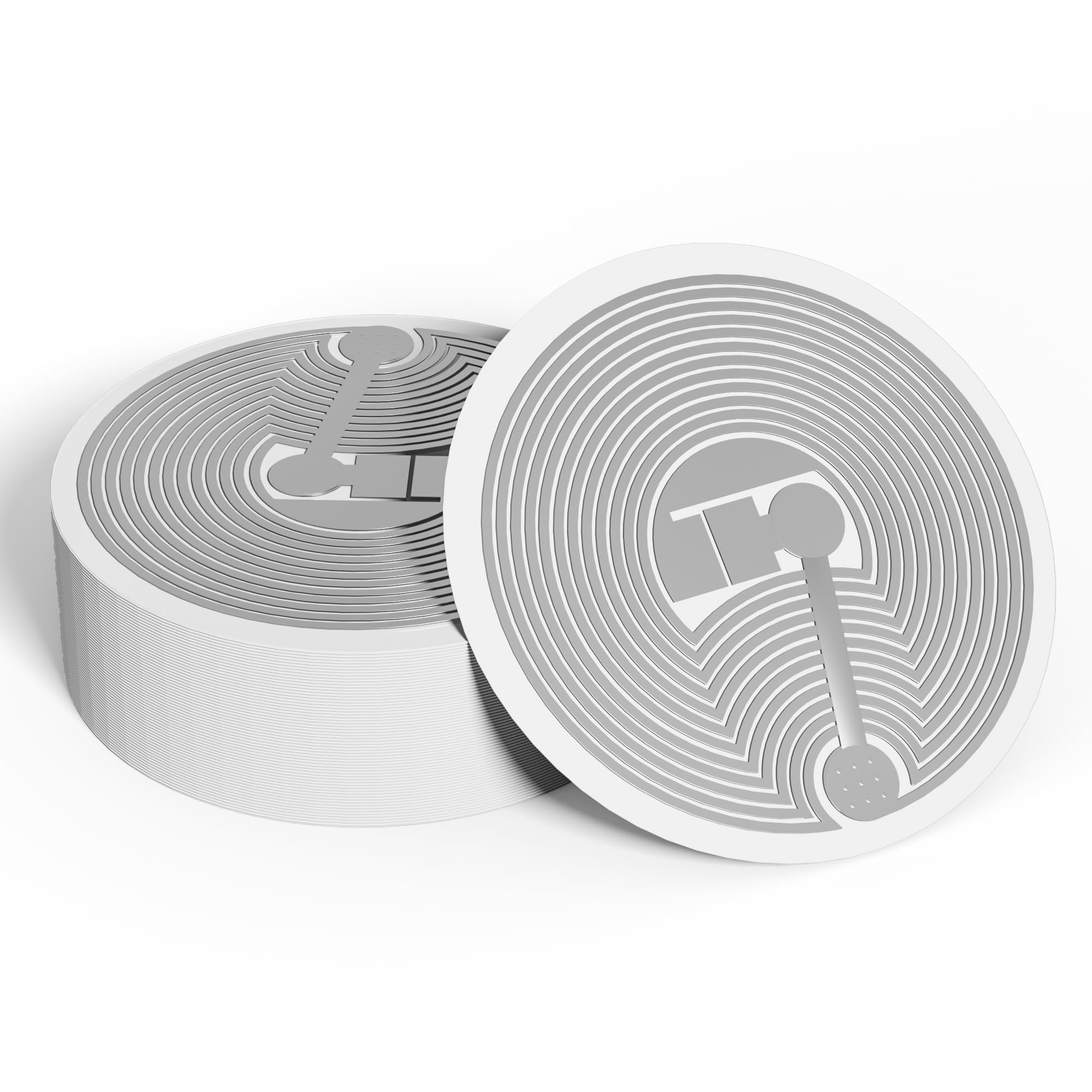 30pcs NFC Tags NTAG215 chip,NFC Sticker, Programmable NFC Tag,（White 25mm）,504 Bytes Memory, Compatible with Amiibo Tagmo for All NFC Enabled Device