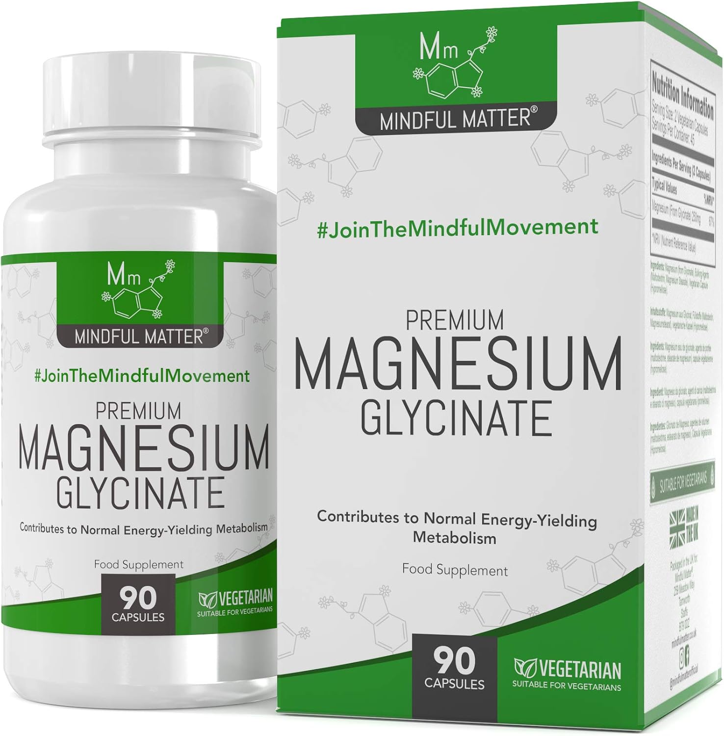 MM Magnesium Glycinate, 90 count (Pack of 1)