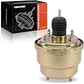 A-Premium Universal Vacuum Power Brake Booster | Compatible with most Street Rods, Hot Rods, Muscle Car, Trucks and Vans, 7 Inch Dual Diaphragm, Replace# PB7537