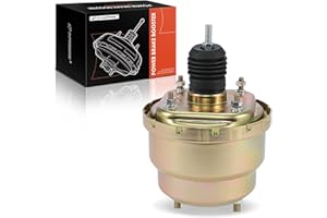 A-Premium Vacuum Power Brake Booster Compatible with most Street Rods, Hot Rods, Muscle Car, Trucks and Vans, 7 Inch Dual Dia
