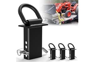 AUH 5/8” Stake Pocket Tie Down D Rings,Heavy Duty Trailer D Rings with Anti-loss Pin, Adjustable Utility Trailer D Rings 18000 LBS Capacity for Flatbed Cargo Trucks and Trailers,4 Pack Trailer Accessories