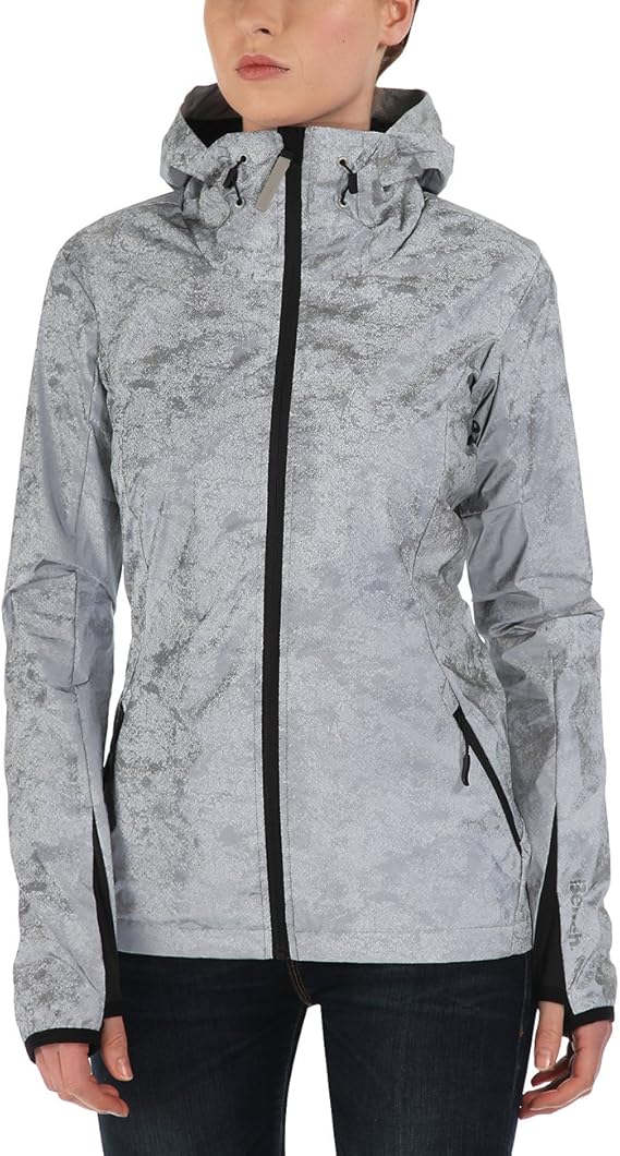 Bench Damen Jacke Kapuzenjacke Reflection silber (Silver Reflective) Medium Amazon.de Bekleidung