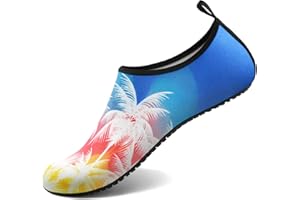 ATHMILE Water Shoes for Women Men Barefoot Quick-Dry Aqua Socks for Beach Swim Pool River Yoga Lake Surf Sport Shoes Cruise Essentials Swimming Size