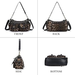 Angel Kiss Hobo Leopard Purses for Women Crossbody