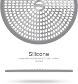 LEKEYE Shower Drain Hair Catcher Strainer Stainless Steel Silicone view 4