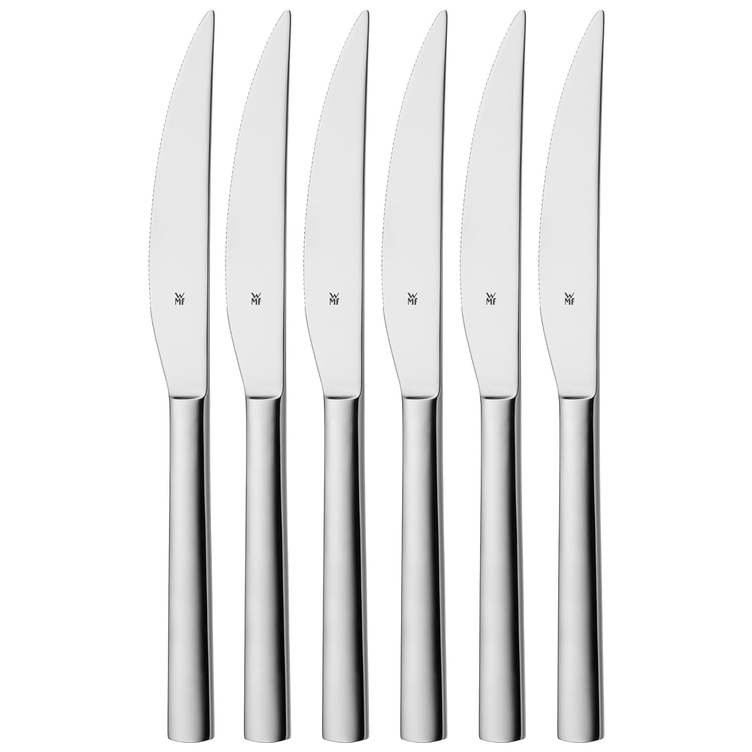 WMF Steak Knife Set 6Piece Nuova Cromargan Stainless Steel Polished
