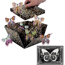 LOMIMOS 20PCS Flying Butterfly, Magic Wind Up Butterfly Toy Gift