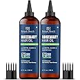 Botanic Hearth Rosemary Oil for Hair Growth with Biotin, Jojoba & Castor Oils, Strengthening Hair Tonic, Cold Pressed, 6.7 fl