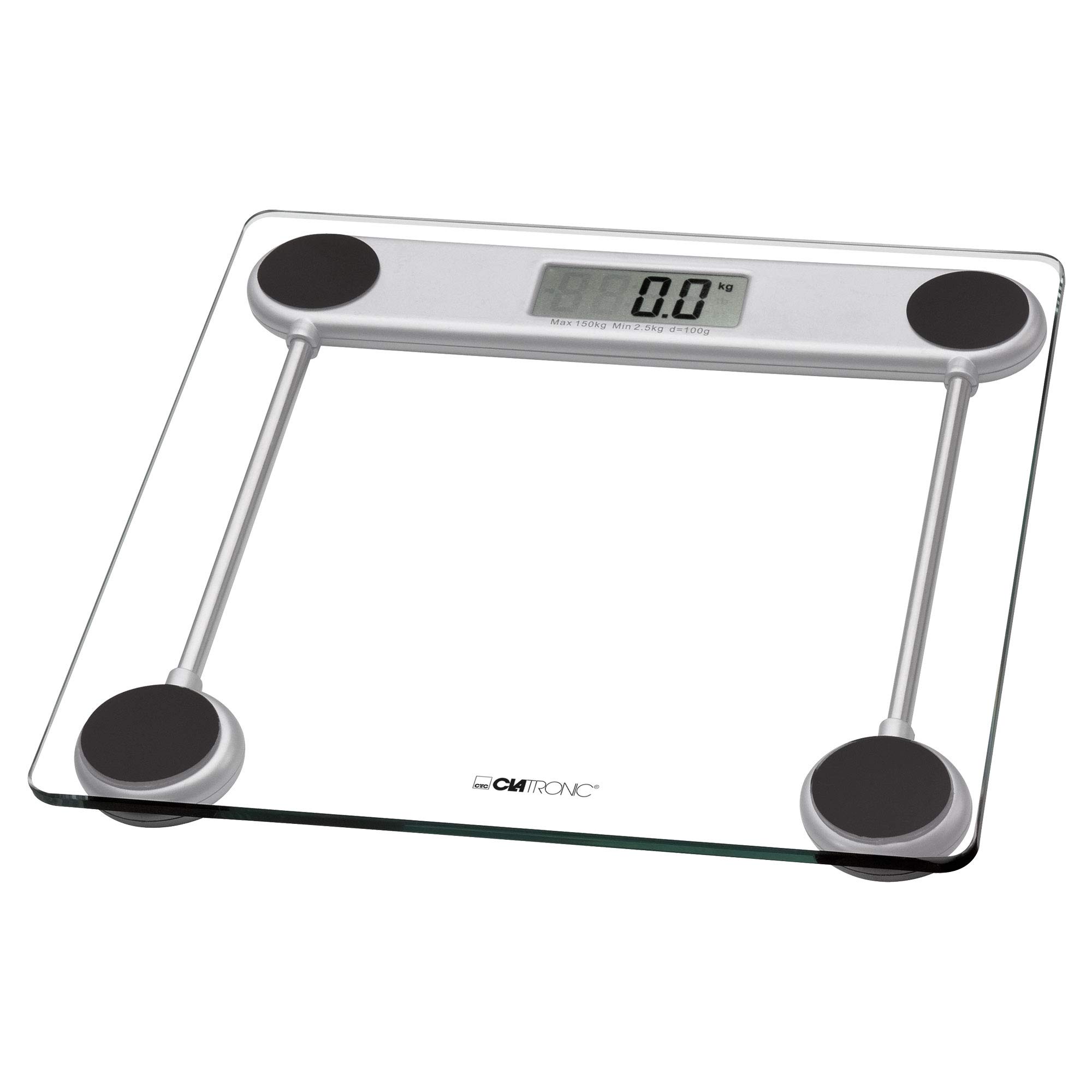 Clatronic Bathroom Scale with Clearly Legible LCD Display