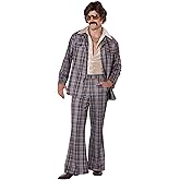 3 Piece 70's Plaid Leisure Suit Men's Costume | 70's Costumes