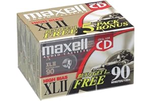 XLII 90 High Bias Audio Cassette Tape -5-Pack