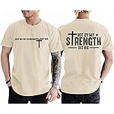 Tuislay Christian Shirts for Men Jesus Cross Shirt Faith Graphic Tees Bible Verse Printed T Shirts Religious Saying Gym Tops