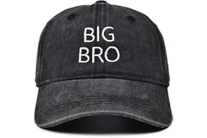 Koijhnb Big Brother Sister Embroidered Baseball Caps for Toddler Baby Boys Girls Lil Bro Sis Adjustable Sibling Matching Hats