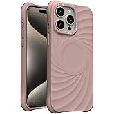 ORNARTO Vortuxe for iPhone 15 Pro Max Case 6.7" | 2X MIL-STD Drop Protection | Compatible with MagSafe | Sleek Aesthetic Liquid Silicone Phone Cover - Latte