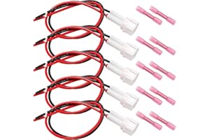 Aynaxcol B4J-H25B0-V0-00 Accessory Power Lead Kit Replacement for Yamaha Wolverine RMAX and 850 X2 X4 RMAX2 RMAX4, Pack of 5
