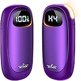 Hand Warmers Rechargeable-Electric Hand Warmers, Max 16 Hrs Warmth Up to 127℉, LED Display & Flashlight, Dual-Side Heating Portable Heater for Golf Hunting Camping for Men Women, Valentine's Day Gifts