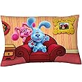 Franco Kids Bedding Super Soft Microfiber Reversible Pillowcase, 20 in x 30 in, Blues Clues