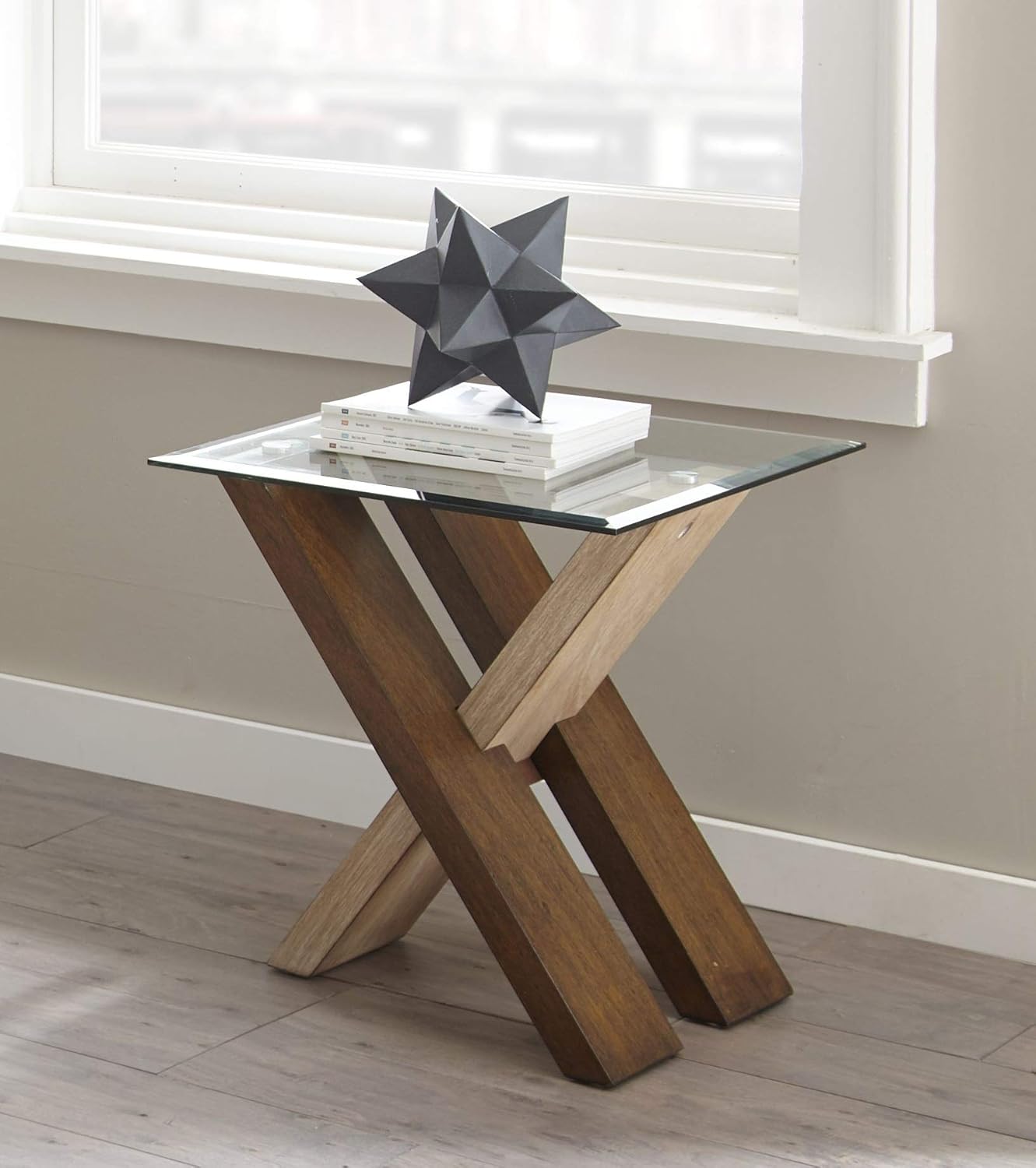 Best steve silver glass top end table
