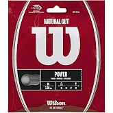 WILSON Natural Gut Tennis String - Set, White