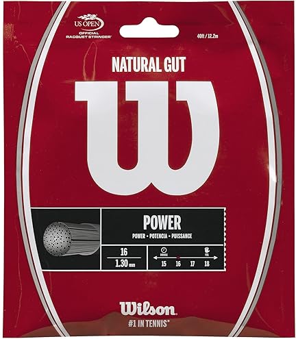 LUXILON - LUXILON(ルキシロン) LUXILON NATURAL GUT 16（ナ… Luxilon Natural Gut 16/1.30 String | Tennis Warehouse
