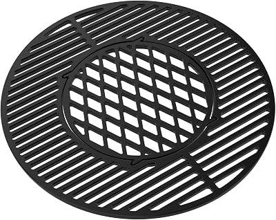 onlyfire Cast Iron Gourmet BBQ System Cooking Grate for 57cm Weber Charcoal
