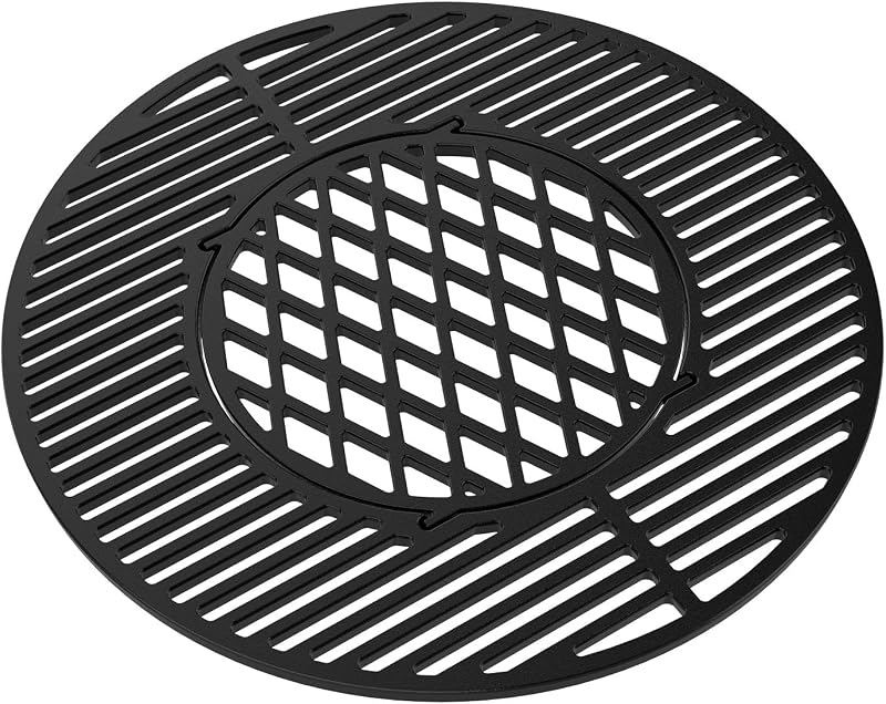 onlyfire Cast Iron Gourmet BBQ System Cooking Grate for 57cm Weber Charcoal