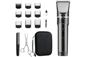Hair Clippers for men, Cordless Rechargeable Hair Trimmers for Men, Adjustable Precise Length, 16-piece Home Hair Cutting Kit
