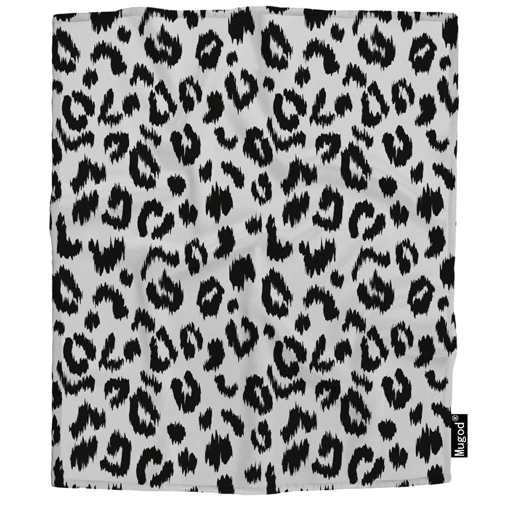 おくるみ 幼児 動物毛皮模様 ブラックとホワイト 装飾 猫 抽象アート Ab749 1 ヒョウ柄スローブランケット 暖かいフランネル毛布 赤ちゃん ふわふわ B07l9yx3w8 犬 ソフトで快適 30x40 Yelp Blk 49 30x40 Mugod X Inch Inch 40インチ 30 毛布ブランケット 品質が