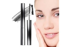 ERNSIX Judy Doll Mascara, Judy Doll Iron Strong Mascara, 6D Curling Eyelash Iron Mascara, Non-Clumping, Smudge Proof, Flake Proof, Long Lasting (Black)-1pc