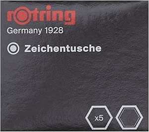 Rotring Isograph Ink Black Short Cartridge - Box of 5