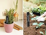 KINGLAKE 10Pcs Slate Plant Labels and Talcum Pen 15x2cm Garden Markers view 7