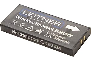 Genuine Replacement Battery for Leitner LH270, LH275, LH280, LH370, LH375, and LH380 – Works with All Leitner Premium Wireless Headsets