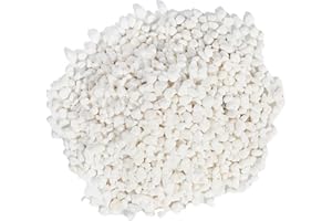 CONSDAN 24 LBS Natural Gravel for Fish Tank, StoneCreek Betta Fish Aquarium Gravel, Vase Filler, River Rocks, Fish Tank Decorations, Perfect for Aquarium Decor, Fish Tank, & Indoor Plant, White