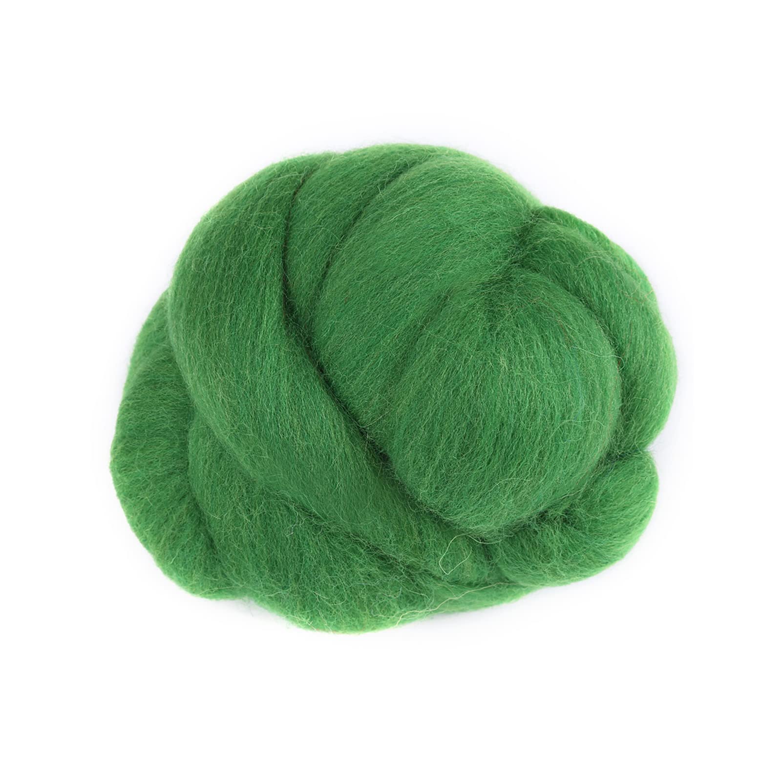 55g Needle Felting Wool Handwork Wool for Roving Spinning Sewing Trimming(Green)