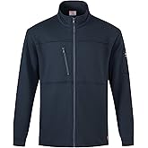 FR Jackets for Men Insulated Coat 12oz Fire Resistant Winter Outwear 100% Cotton FR Sweatshirt Heavy Weight