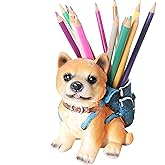 Photour Dog Pen Holder for Desk Cute Pencil Holder Creative Desk Pen Organizer for Home Office School Ideal Gifts for Women Mom Dog Lover or Kids
