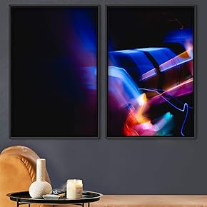 signwin 2 Piece Framed Canvas Wall Art Abstract...