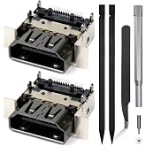 Ikpek 2 Pack Replacement Port for Xbox Series X Display Socket Jack Connector Replacement for XSX Console, Original OEM Quality with Tools M1087810